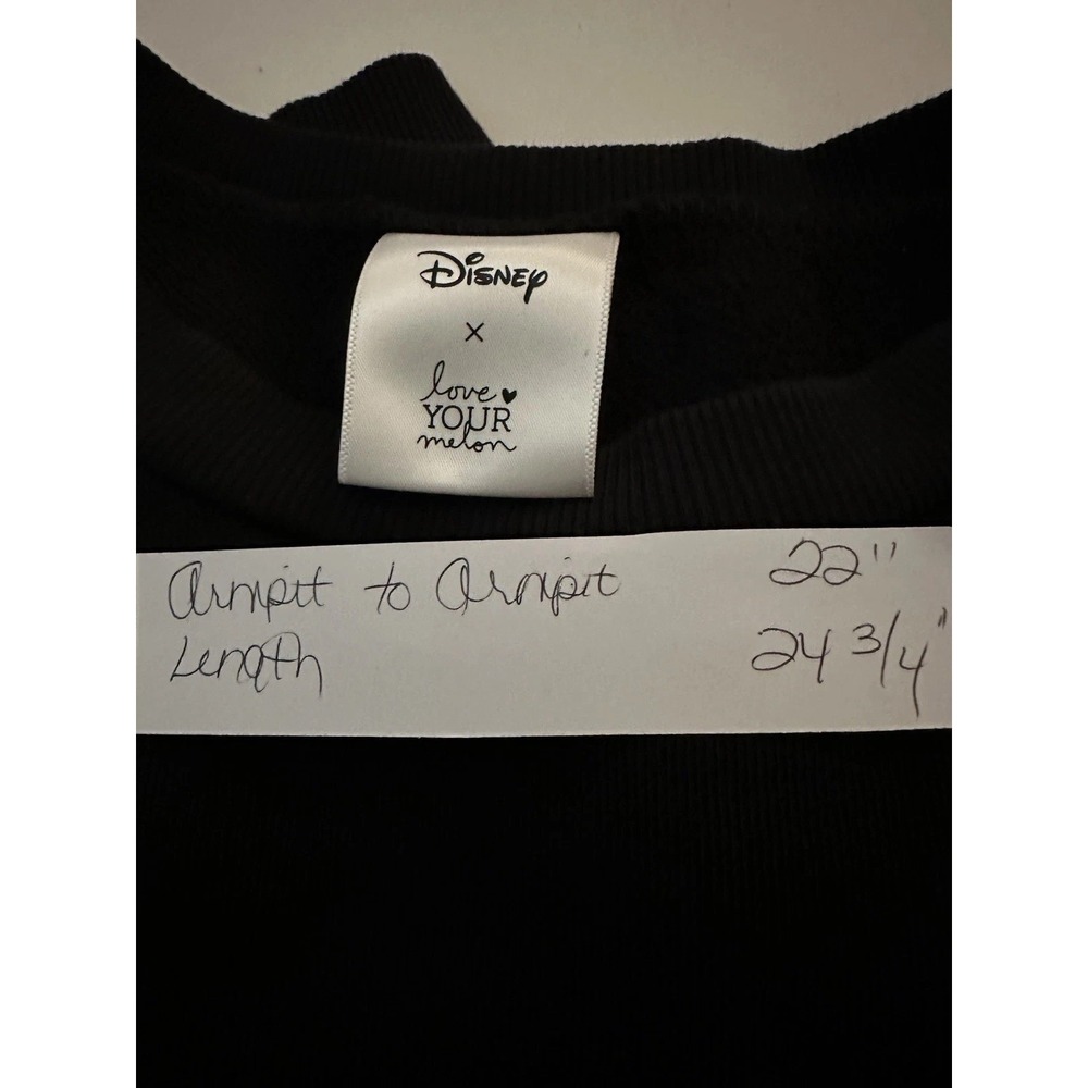 Disney X Love Your Melon Black Mickey Mouse Crewneck- Adult Womens Small - Picture 8 of 9